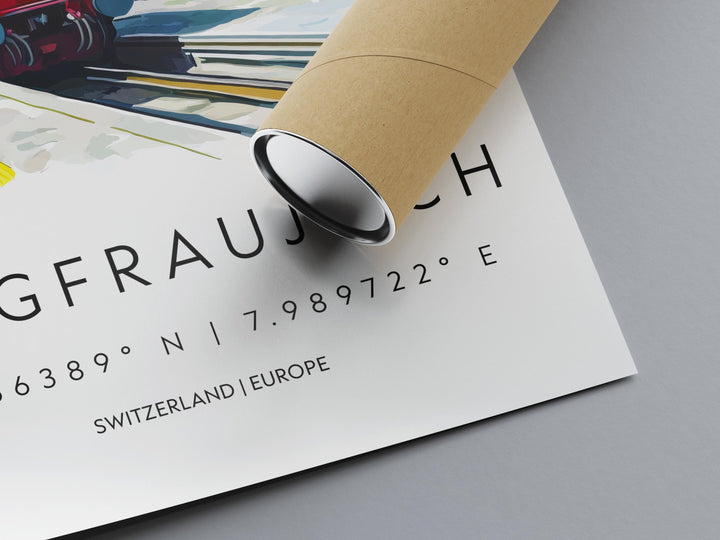 Jungfraujoch Watercolor Poster Wall Art Jungfraujoch Wall Decor Home Décor Jungfraujoch Gift Switzerland Art Lover Gift, Travel Souvenir