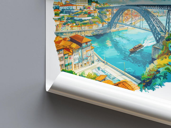 Porto Watercolor Poster Wall Art Porto Wall Decor Home Décor Porto Gift Portugal Art Lover Gift, Travel Souvenir Print