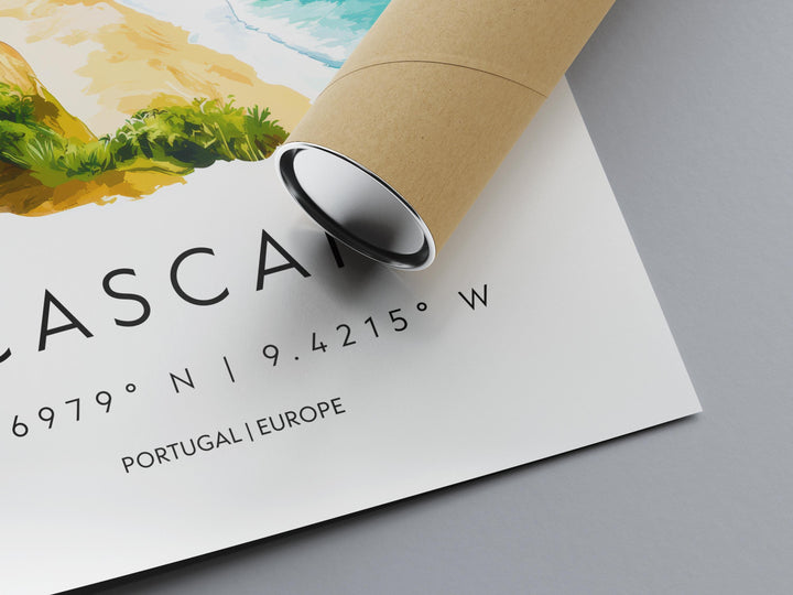 Cascais Watercolor Poster Wall Art Cascais Wall Decor Home Décor Cascais Gift Portugal Art Lover Gift, Travel Souvenir Print