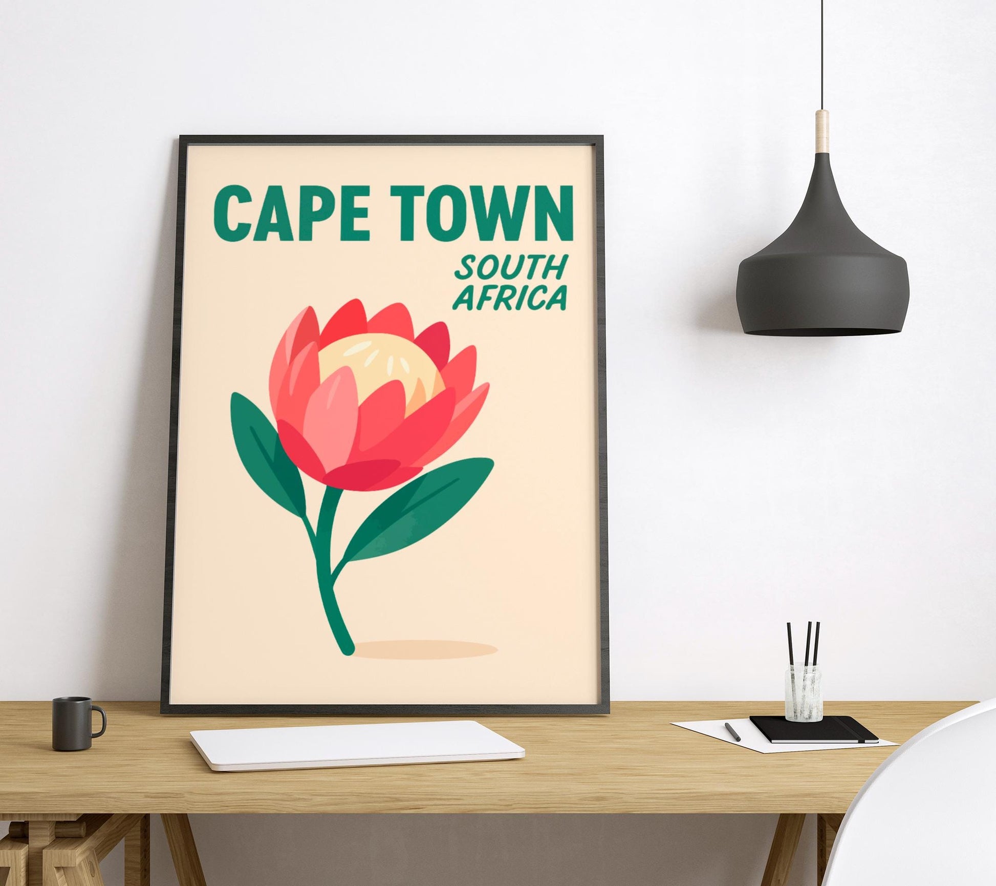 Cape Town Preppy Poster Wall Art Cape Town Wall Decor Home Décor Cape Town Gift South Africa Art Lover Gift, Travel Souvenir Print