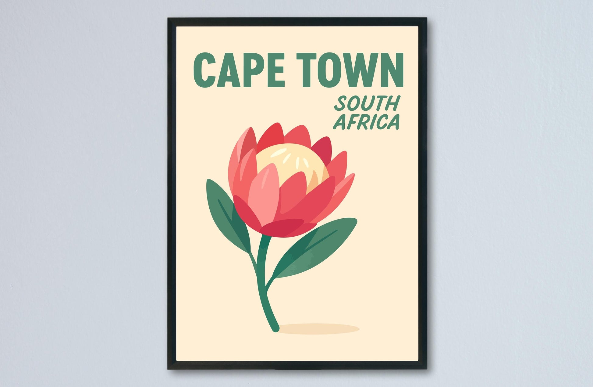 Cape Town Preppy Poster Wall Art Cape Town Wall Decor Home Décor Cape Town Gift South Africa Art Lover Gift, Travel Souvenir Print
