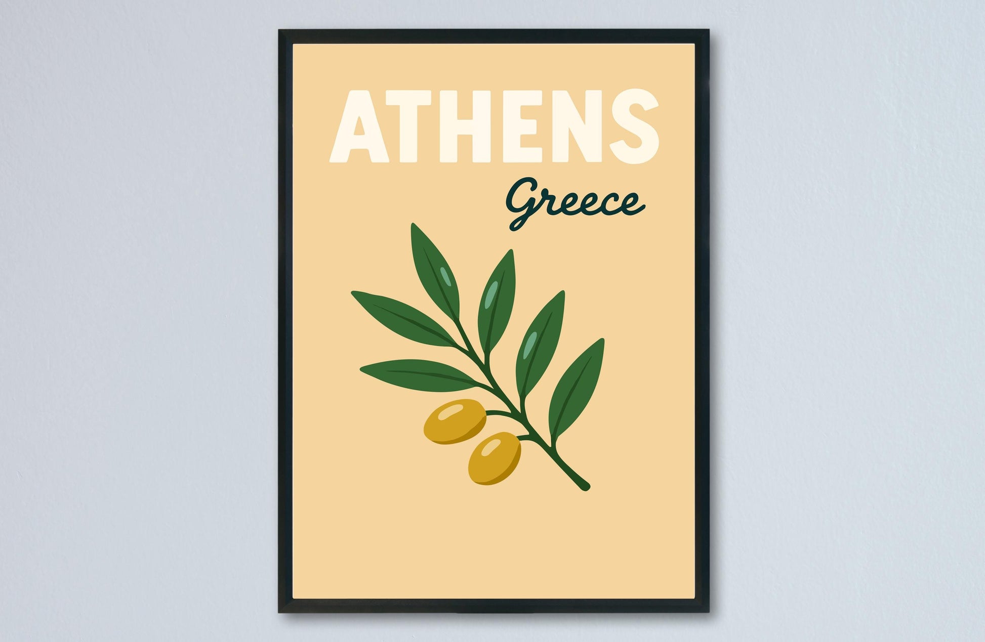 Athens Preppy Poster Wall Art Athens Wall Decor Home Décor Athens Gift Greece Art Lover Gift, Travel Souvenir Print