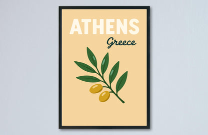 Athens Preppy Poster Wall Art Athens Wall Decor Home Décor Athens Gift Greece Art Lover Gift, Travel Souvenir Print