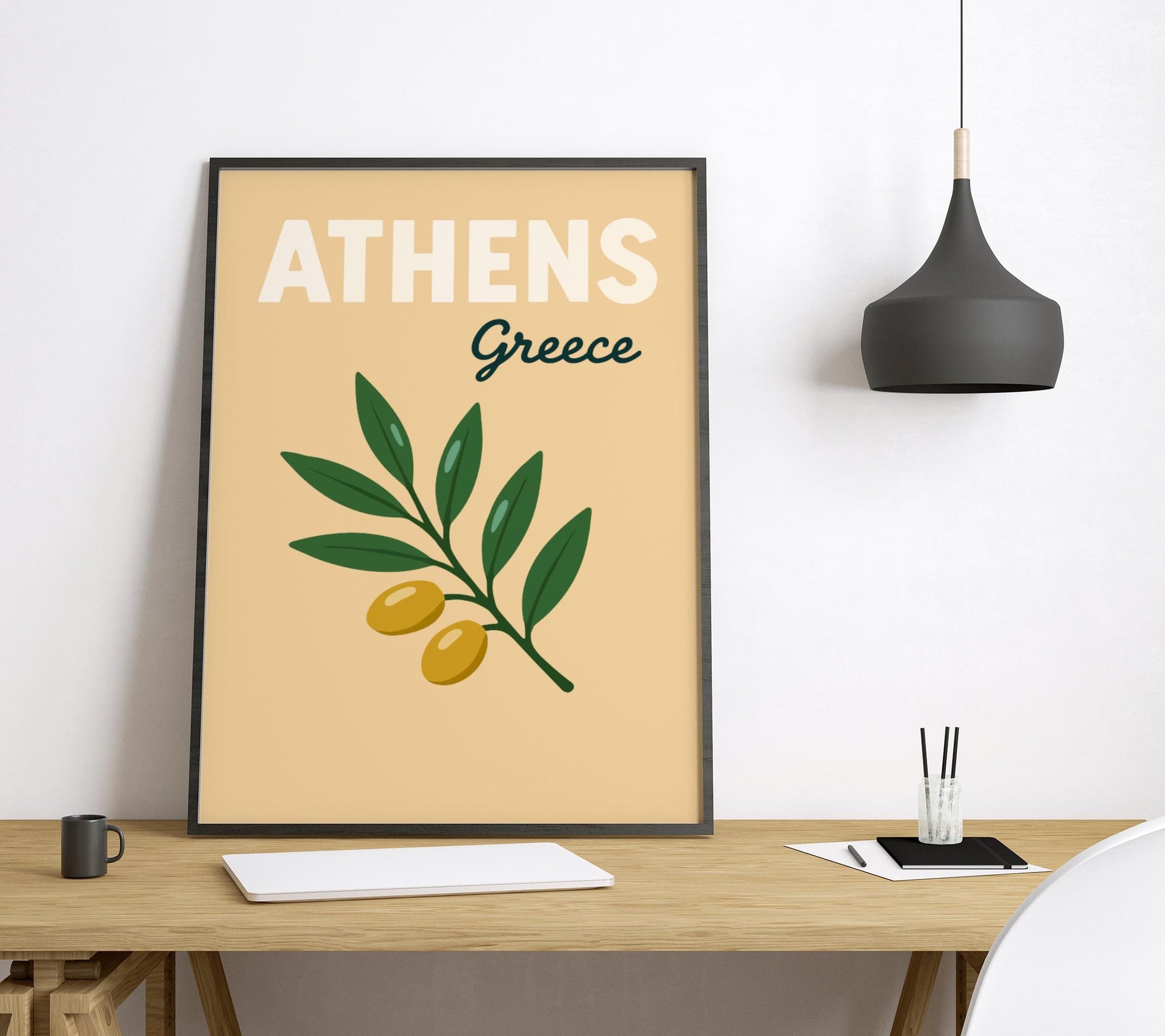 Athens Preppy Poster Wall Art Athens Wall Decor Home Décor Athens Gift Greece Art Lover Gift, Travel Souvenir Print