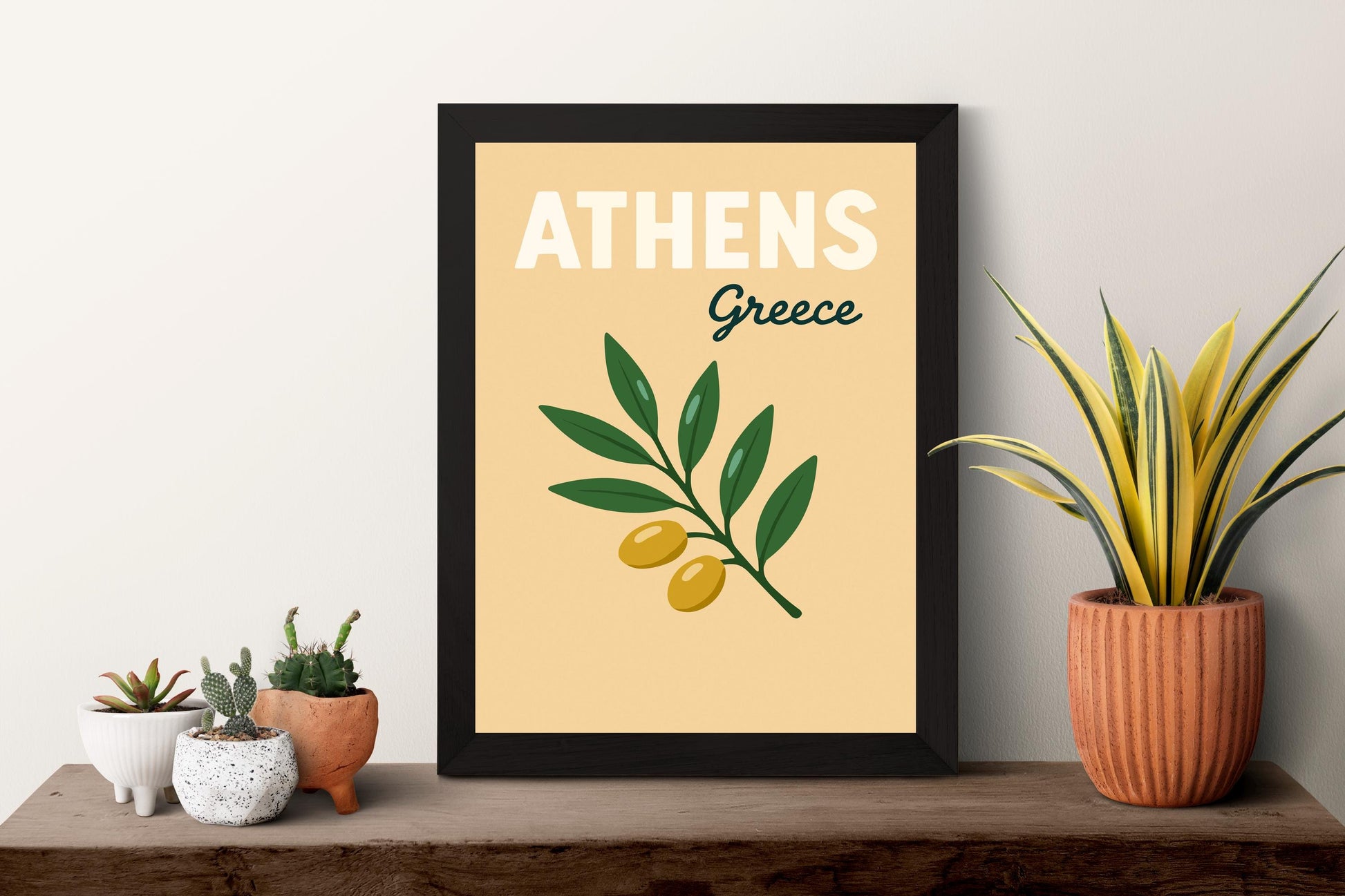 Athens Preppy Poster Wall Art Athens Wall Decor Home Décor Athens Gift Greece Art Lover Gift, Travel Souvenir Print
