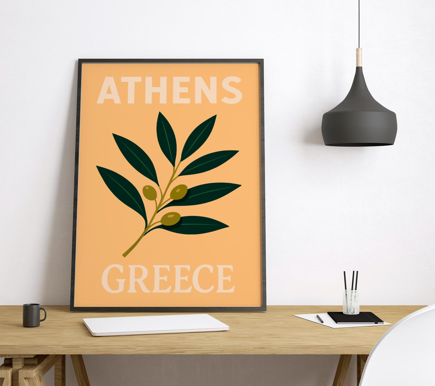 Athens Preppy Poster Wall Art Athens Wall Decor Home Décor Athens Gift Greece Art Lover Gift, Travel Souvenir Print