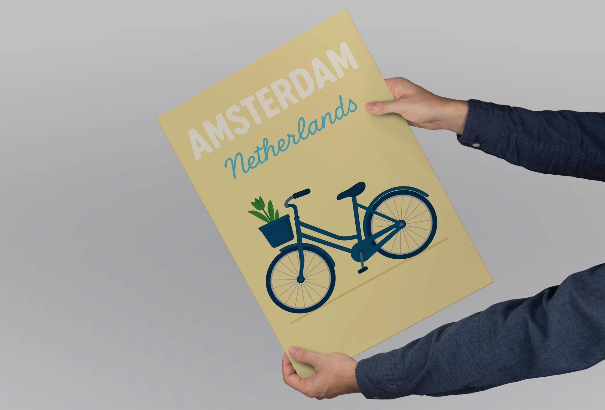 Amsterdam Preppy Poster Wall Art Amsterdam Wall Decor Home Décor Amsterdam Gift Netherlands Art Lover Gift, Travel Souvenir Print