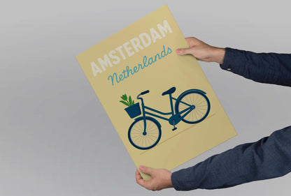 Amsterdam Preppy Poster Wall Art Amsterdam Wall Decor Home Décor Amsterdam Gift Netherlands Art Lover Gift, Travel Souvenir Print