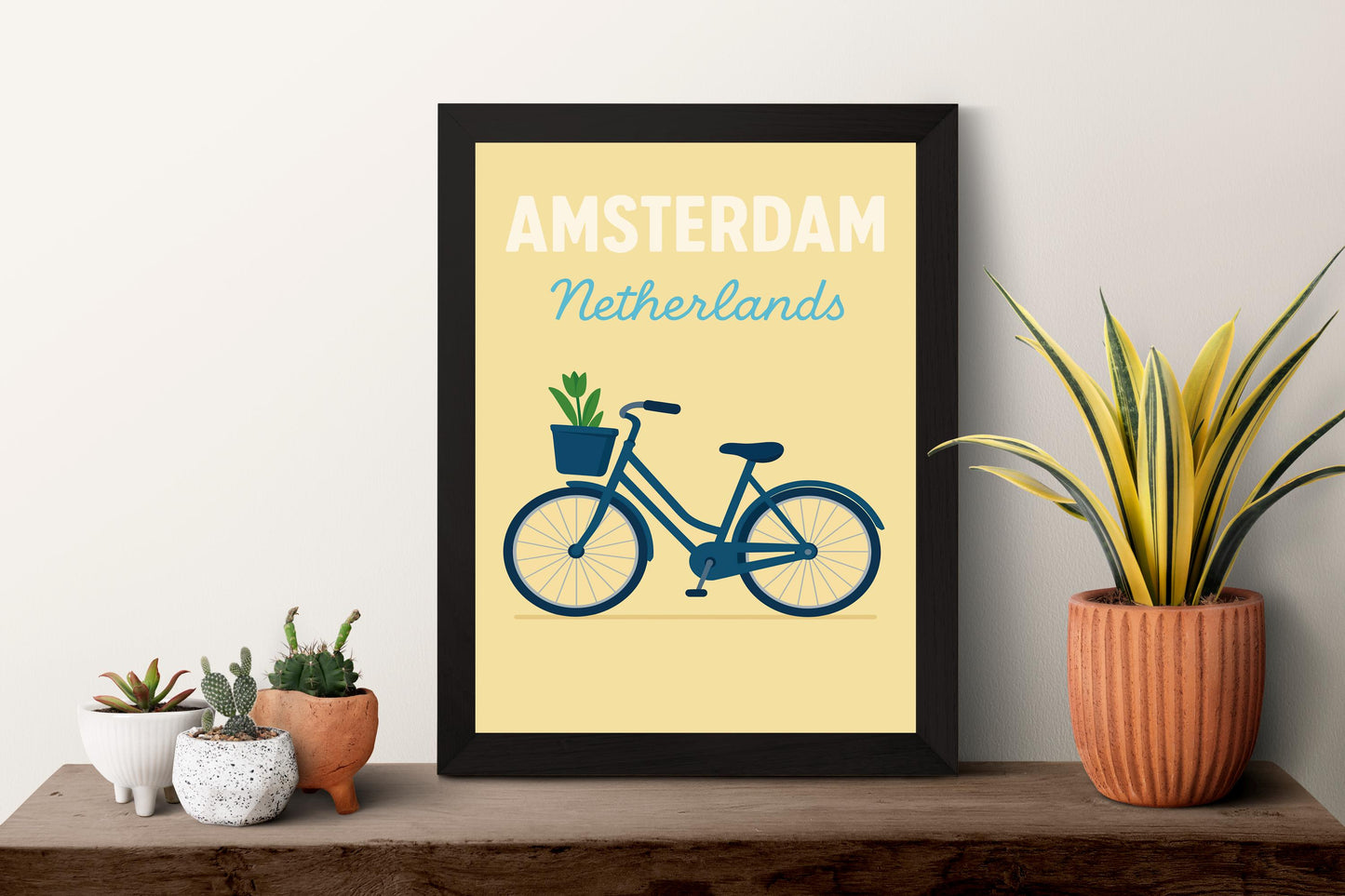 Amsterdam Preppy Poster Wall Art Amsterdam Wall Decor Home Décor Amsterdam Gift Netherlands Art Lover Gift, Travel Souvenir Print