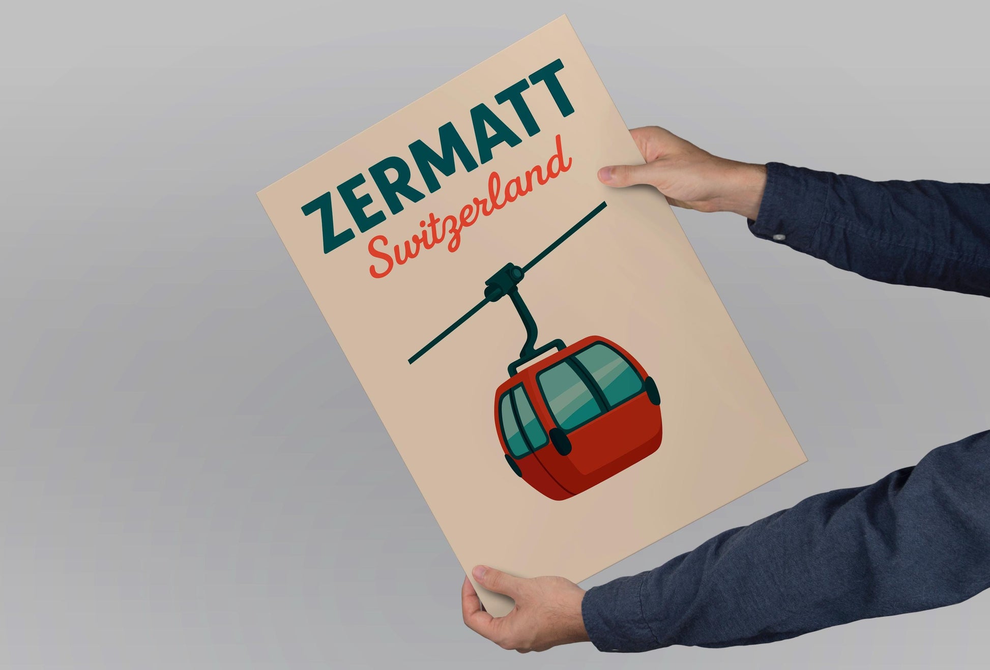 Zermatt Preppy Poster Wall Art Zermatt Wall Decor Home Décor Zermatt Gift Switzerland Art Lover Gift, Travel Souvenir Print
