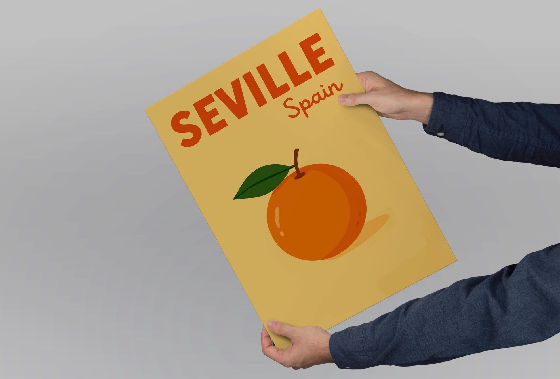 Seville Preppy Poster Wall Art Seville Wall Decor Home Décor Seville Gift Spain Art Lover Gift, Travel Souvenir Print