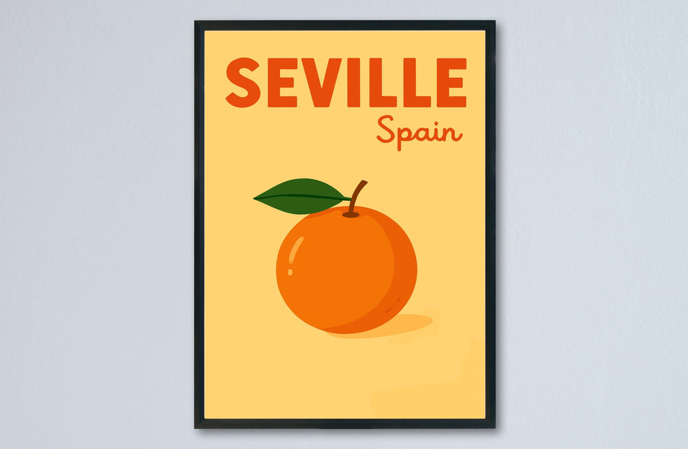 Seville Preppy Poster Wall Art Seville Wall Decor Home Décor Seville Gift Spain Art Lover Gift, Travel Souvenir Print