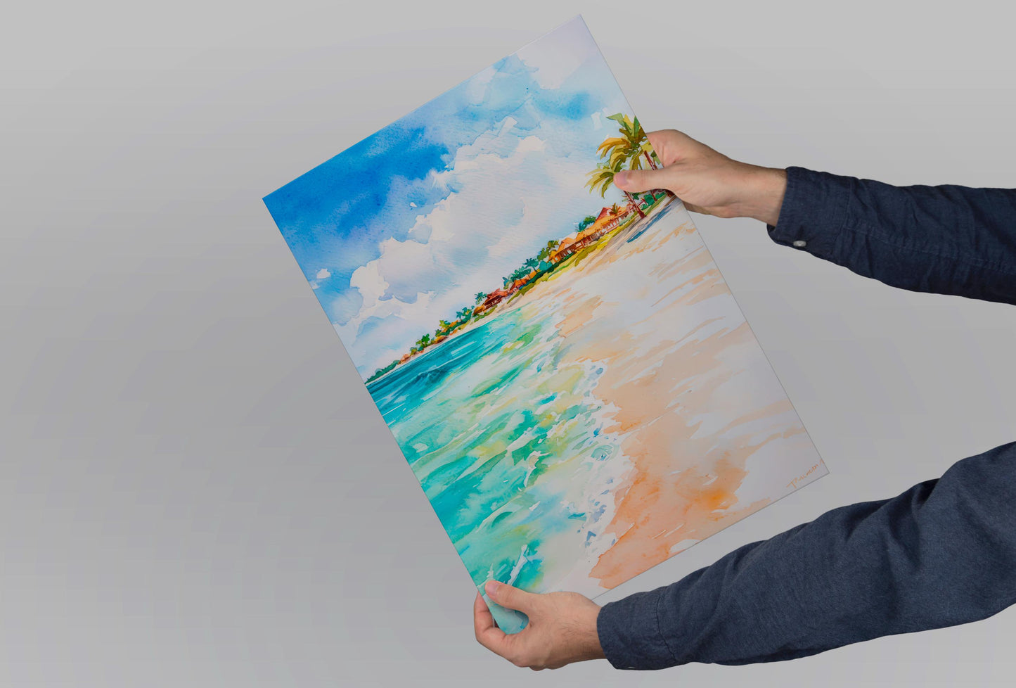 Aruba watercolor poster Wall Art Aruba Wall Hanging Home Décor Aruba Gift Art Lovers Aruba Art Lover Gift Aruba wall art