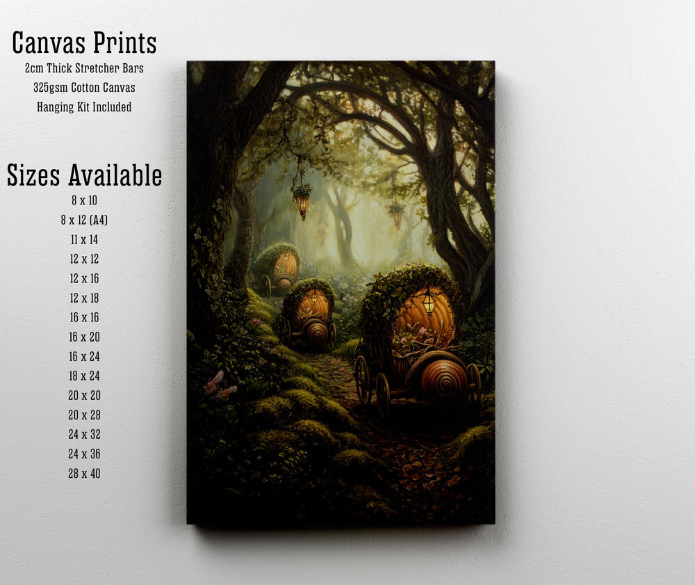 Snail Drawn Carriages Cottagecore Print Poster Vintage Forest Art Dark Academia Wall Decor Antique Illustration Enchanted Woodland Aesthetic