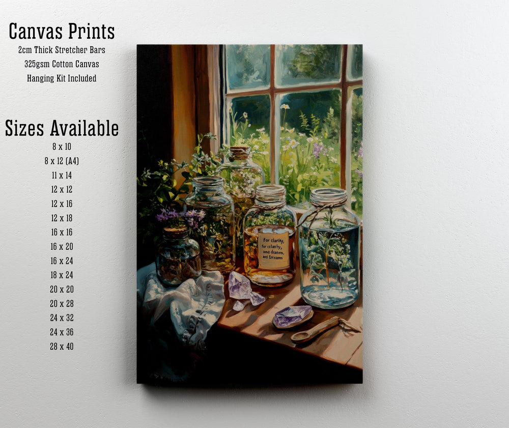 Sun Crystal Room Cottagecore Print Poster Vintage Magical Art Dark Academia Wall Decor Antique Illustration Enchanted Light Aesthetic