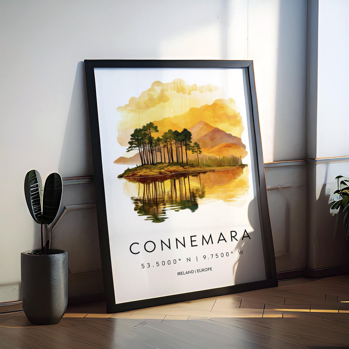 Connemara Watercolor Poster Wall Art Connemara Wall Decor Home Décor Connemara Gift Ireland Art Lover Gift, Travel Souvenir Print