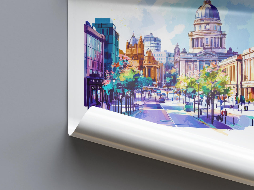 Belfast Watercolor Poster Wall Art Belfast Wall Decor Home Décor Belfast Gift UK Art Lover Gift, Travel Souvenir Print