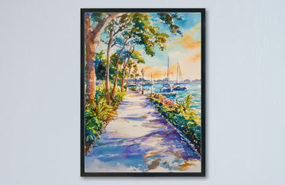 St. Petersburg Watercolor Poster Wall Art St. Petersburg Wall Hanging Home Décor St. Petersburg Gift Art Lovers United States Wall Art
