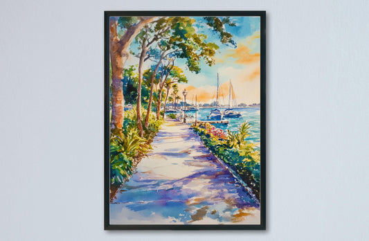 St. Petersburg Watercolor Poster Wall Art St. Petersburg Wall Hanging Home Décor St. Petersburg Gift Art Lovers United States Wall Art