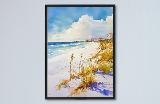 St. Pete Beach Watercolor Poster Wall Art St. Pete Beach Wall Hanging Home Décor St. Pete Beach Gift Art Lovers United States Wall Art