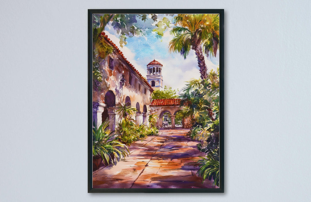 St. Augustine Watercolor Poster Wall Art St. Augustine Wall Hanging Home Décor St. Augustine Gift Art Lovers United States Art Lover Gift