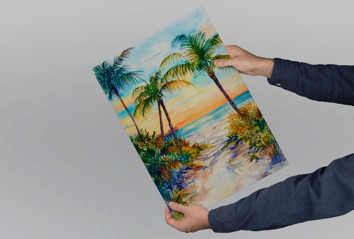 Sarasota watercolor poster Wall Art Sarasota Wall Hanging Home Décor Sarasota Gift Art Lovers United States Wall Art