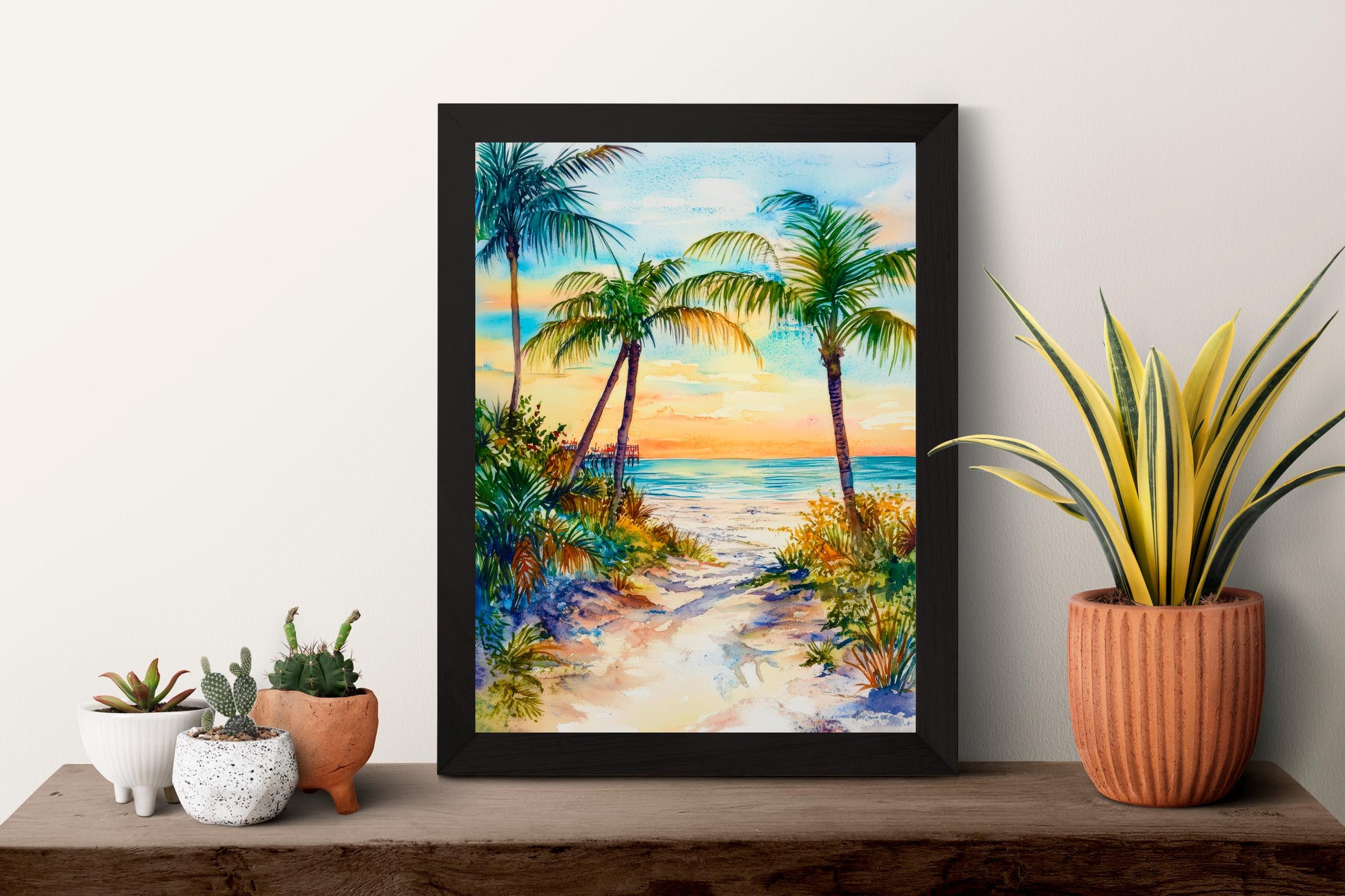 Sarasota watercolor poster Wall Art Sarasota Wall Hanging Home Décor Sarasota Gift Art Lovers United States Wall Art