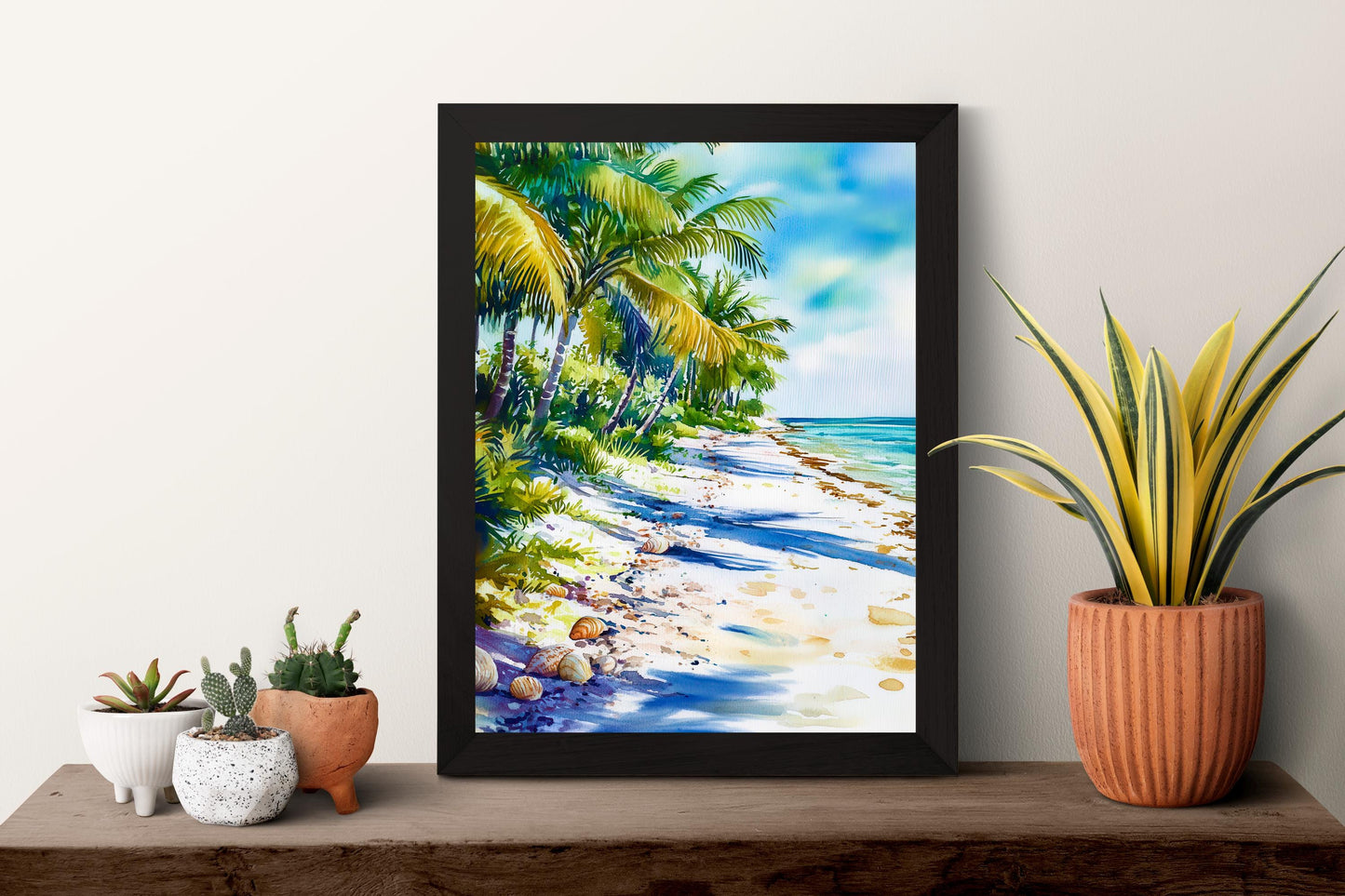 Sanibel Island Watercolor Poster Wall Art Sanibel Island Wall Hanging Home Décor Sanibel Island Gift Art Lovers United States Wall Art
