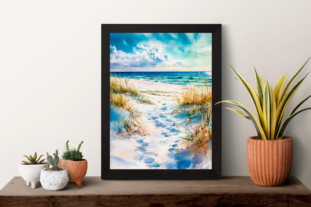 Gulf Islands National Seashore Watercolor Poster Wall Art Gulf Islands National Seashore Wall Hanging Home Décor Gulf Islands