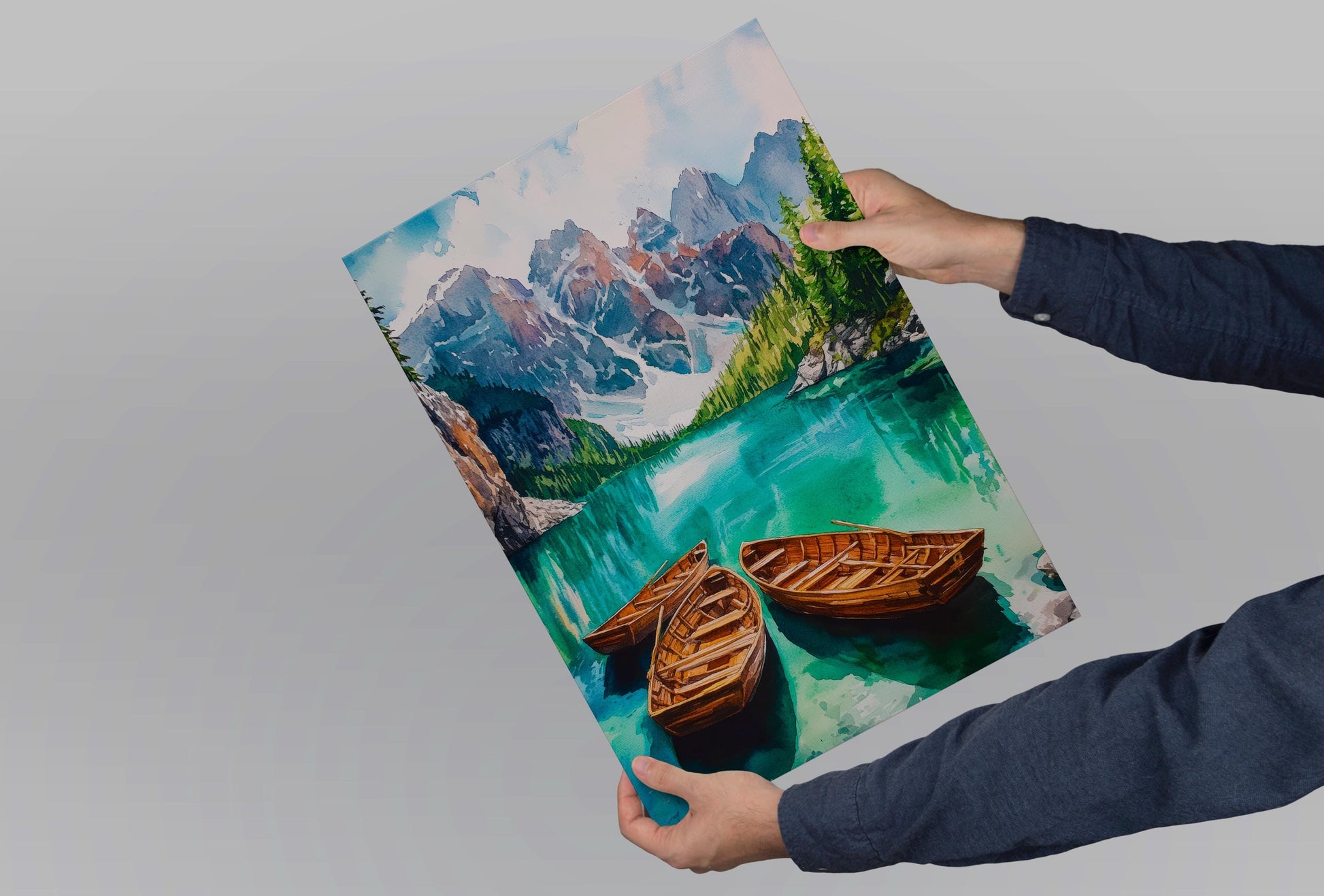 Dolomites Watercolor Poster Wall Art Dolomites Wall Hanging Home Décor Dolomites Gift Art Lovers Italy Art Lover Gift Italy Wall Art