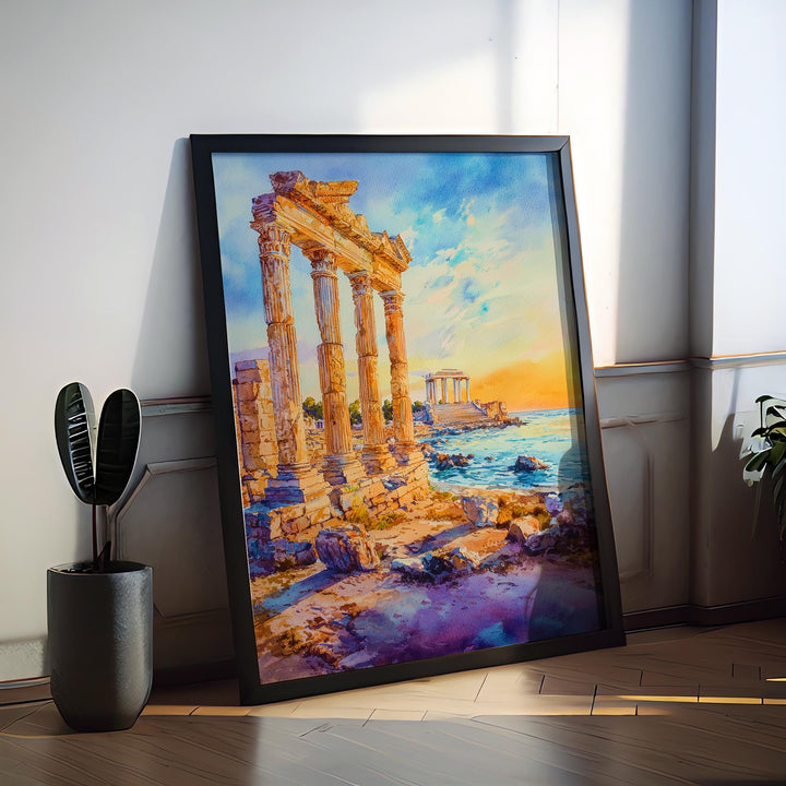 Side Watercolor Poster Wall Art Side Wall Hanging Home Décor Side Gift Art Lovers Turkey Wall Art Side Travel Poster Gift