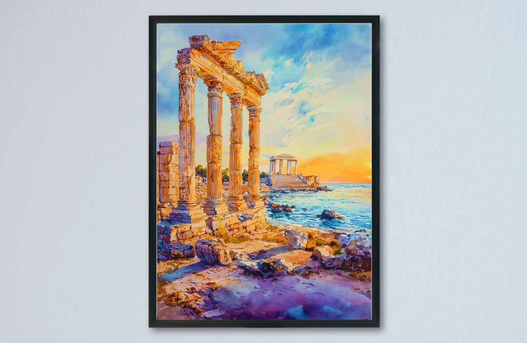 Side Watercolor Poster Wall Art Side Wall Hanging Home Décor Side Gift Art Lovers Turkey Wall Art Side Travel Poster Gift