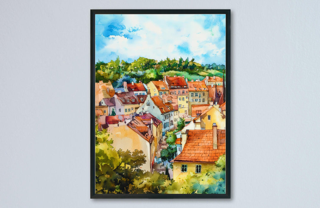 Lublin Watercolor Poster Wall Art Lublin Wall Hanging Home Décor Lublin Gift Art Lovers Poland Wall Art Lublin Travel Poster Gift