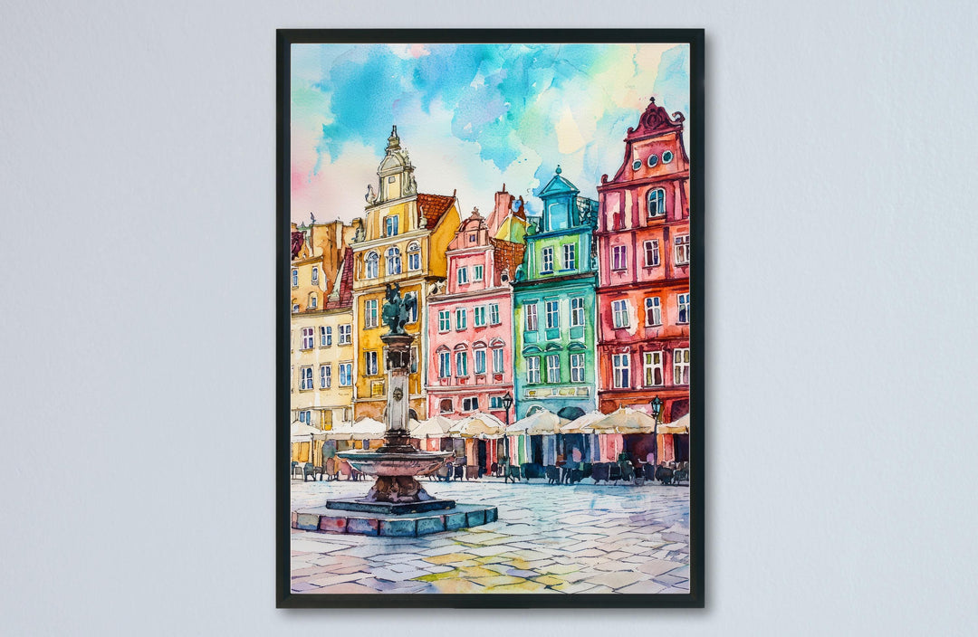 Poznan Watercolor Poster Wall Art Poznan Wall Hanging Home Décor Poznan Gift Art Lovers Poland Wall Art Poznan Travel Poster Gift