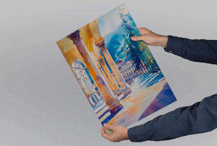 Mariánské Lázně Watercolor Poster Wall Art Mariánské Lázně Wall Hanging Home Décor Mariánské Lázně Gift Art Lovers Czech Republic Wall Art