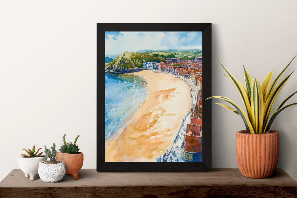 Scarborough Watercolor Poster Wall Art Scarborough Wall Hanging Home Décor Scarborough Gift Art Lovers United Kingdom Art Lover Gift Art