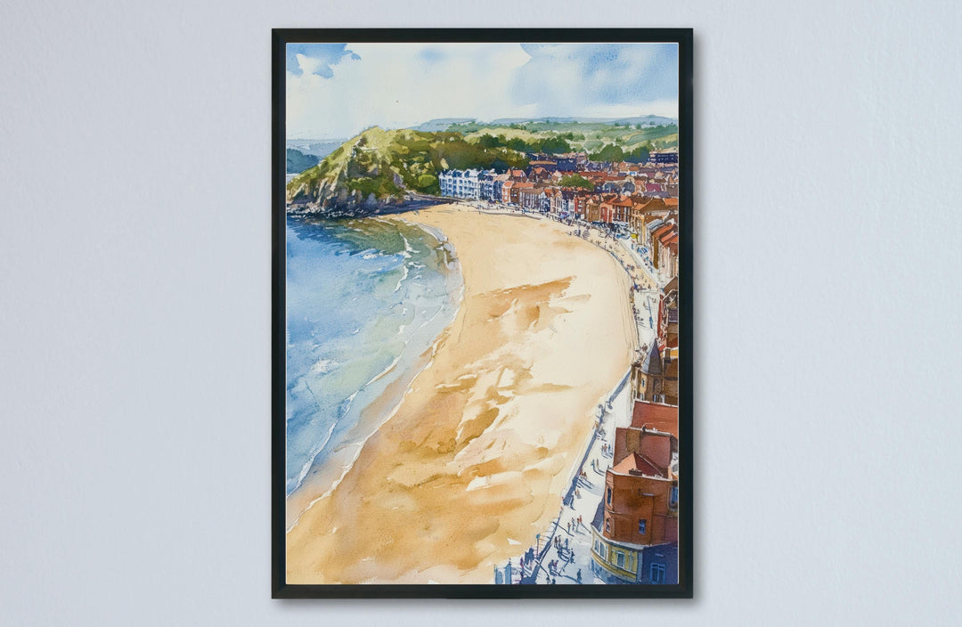 Scarborough Watercolor Poster Wall Art Scarborough Wall Hanging Home Décor Scarborough Gift Art Lovers United Kingdom Art Lover Gift Art