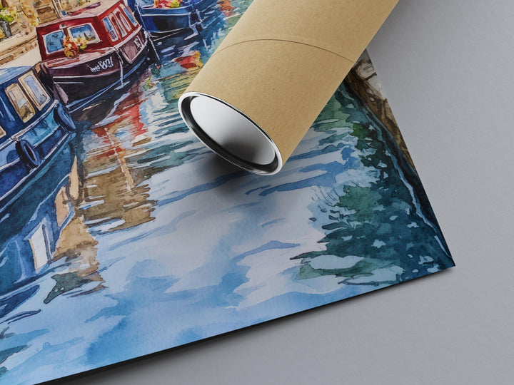 Hebden Bridge Watercolor Poster Wall Art Hebden Bridge Wall Hanging Home Décor Hebden Bridge Gift Art Lovers United Kingdom Wall Art