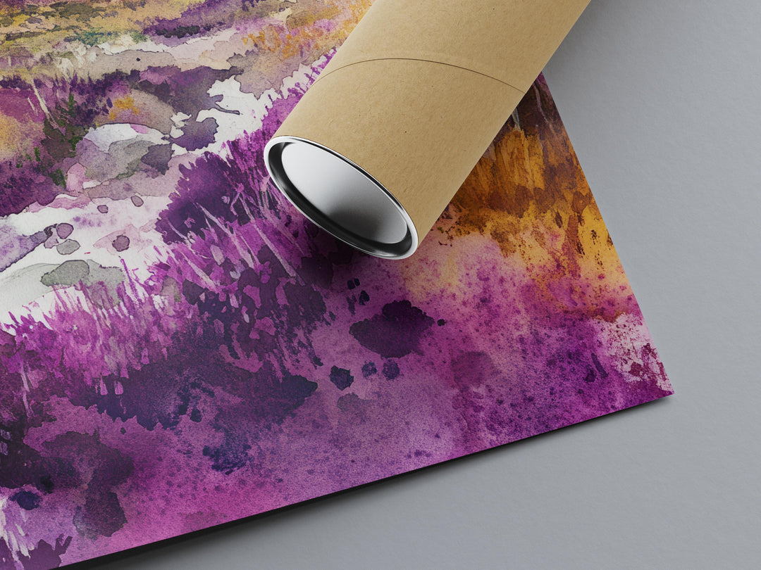 Zennor Watercolor Poster Wall Art Zennor Wall Hanging Home Décor Zennor Gift Art Lovers United Kingdom Wall Art