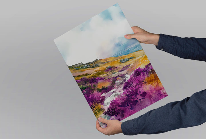 Zennor Watercolor Poster Wall Art Zennor Wall Hanging Home Décor Zennor Gift Art Lovers United Kingdom Wall Art