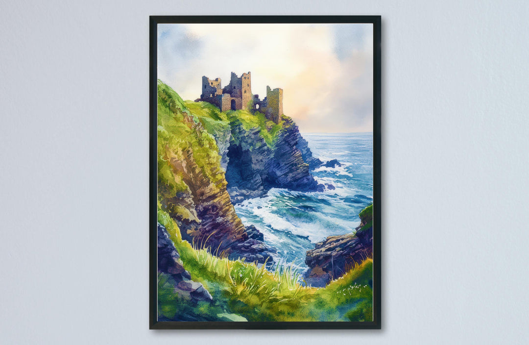 Tintagel Watercolor Poster Wall Art Tintagel Wall Hanging Home Décor Tintagel Gift Art Lovers United Kingdom Wall Art