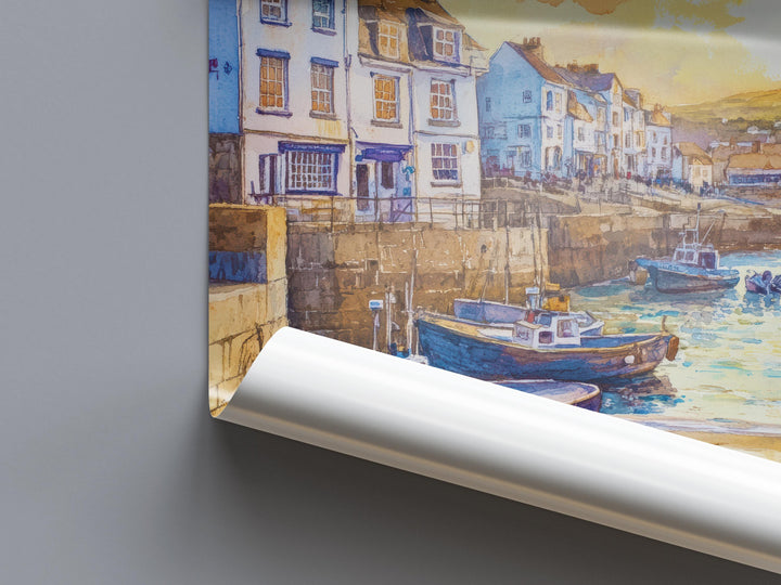 St Ives Watercolor Poster Wall Art St Ives Wall Hanging Home Décor St Ives Gift Art Lovers United Kingdom Wall Art