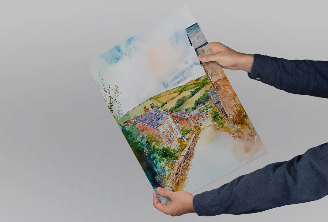 St Austell Watercolor Poster Wall Art St Austell Wall Hanging Home Décor St Austell Gift Art Lovers United Kingdom Wall Art