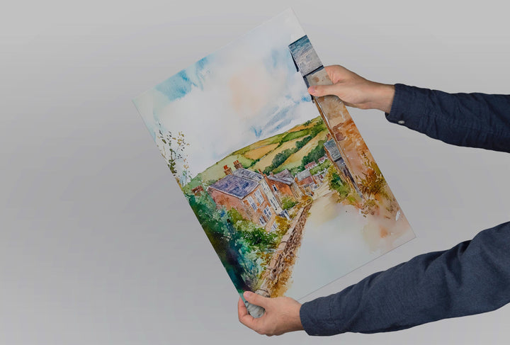St Austell Watercolor Poster Wall Art St Austell Wall Hanging Home Décor St Austell Gift Art Lovers United Kingdom Wall Art