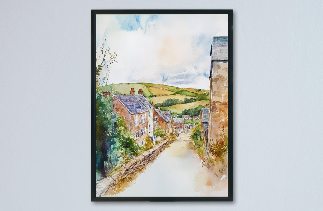 St Austell Watercolor Poster Wall Art St Austell Wall Hanging Home Décor St Austell Gift Art Lovers United Kingdom Wall Art