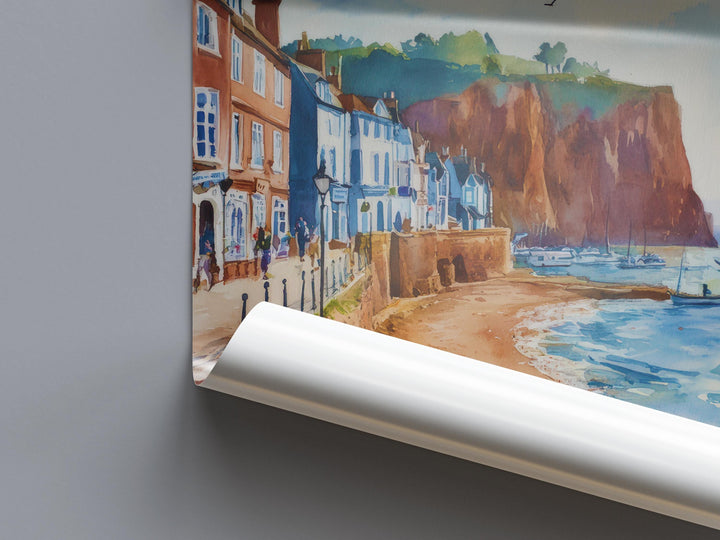 Sidmouth Watercolor Poster Wall Art Sidmouth Wall Hanging Home Décor Sidmouth Gift Art Lovers United Kingdom Wall Art