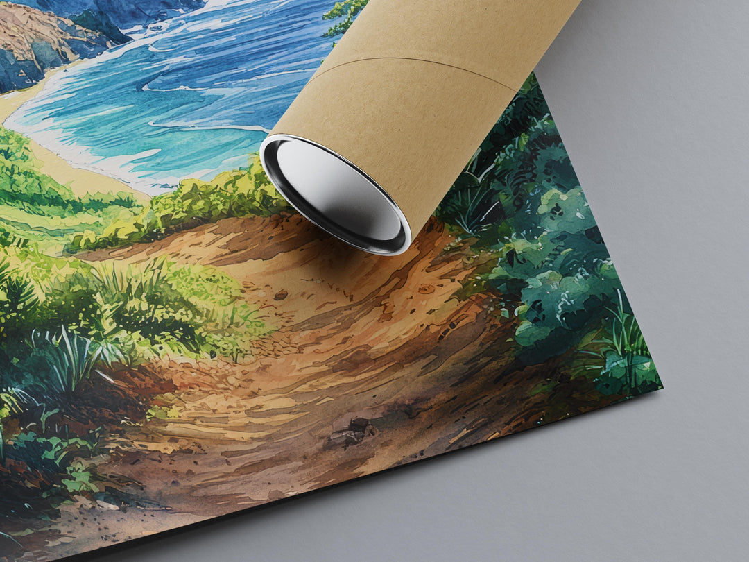 Na Pali Coast Watercolor Poster Wall Art Na Pali Coast Wall Hanging Home Décor Na Pali Coast Gift Art Lovers United States Wall Art