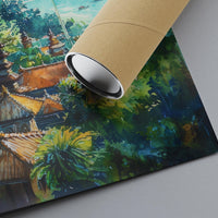 Bali Watercolor Poster Wall Art Bali Wall Hanging Home Décor Bali Gift Art Lovers Indonesia Wall Art