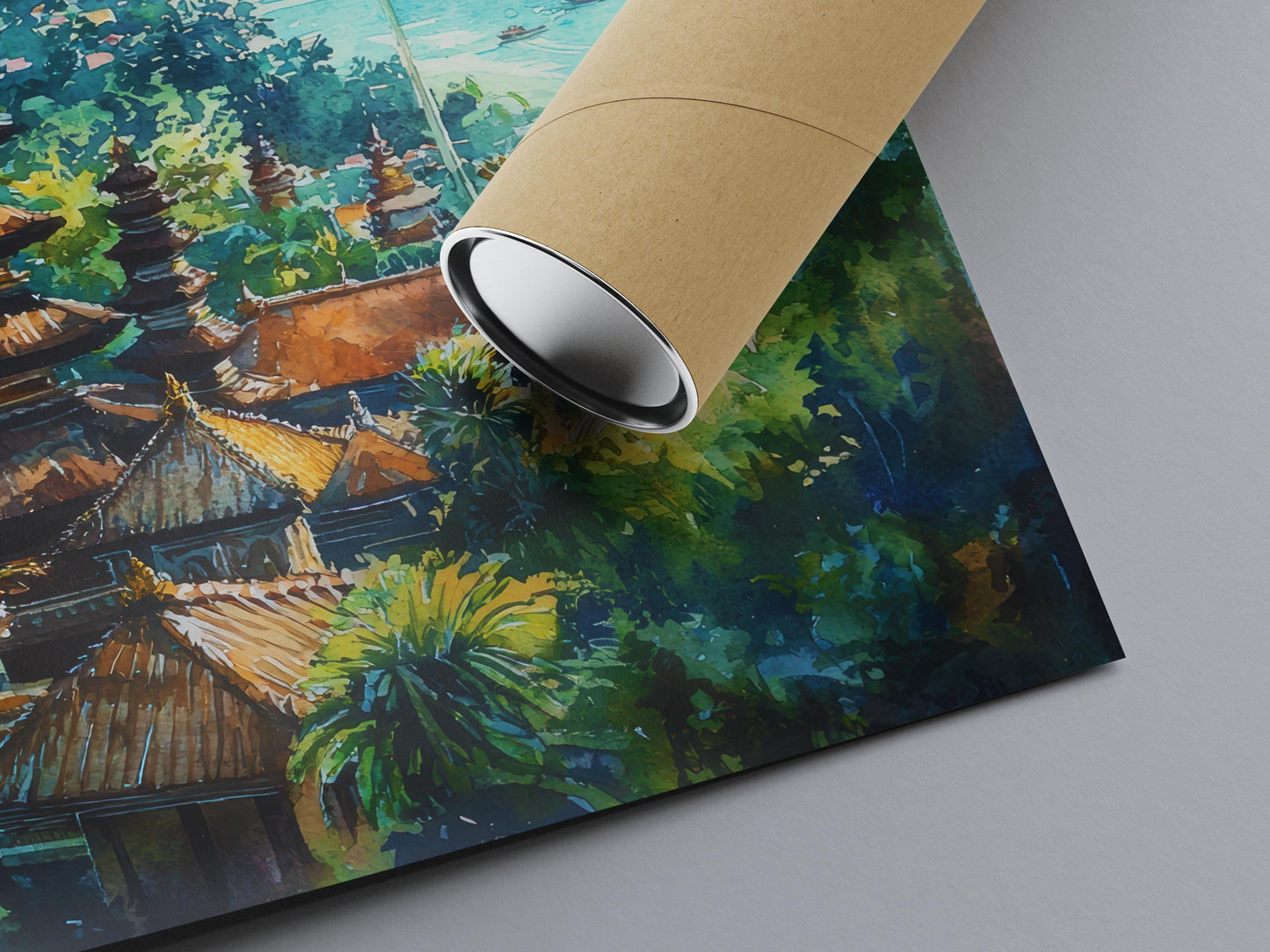 Bali Watercolor Poster Wall Art Bali Wall Hanging Home Décor Bali Gift Art Lovers Indonesia Wall Art