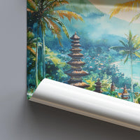 Bali Watercolor Poster Wall Art Bali Wall Hanging Home Décor Bali Gift Art Lovers Indonesia Wall Art